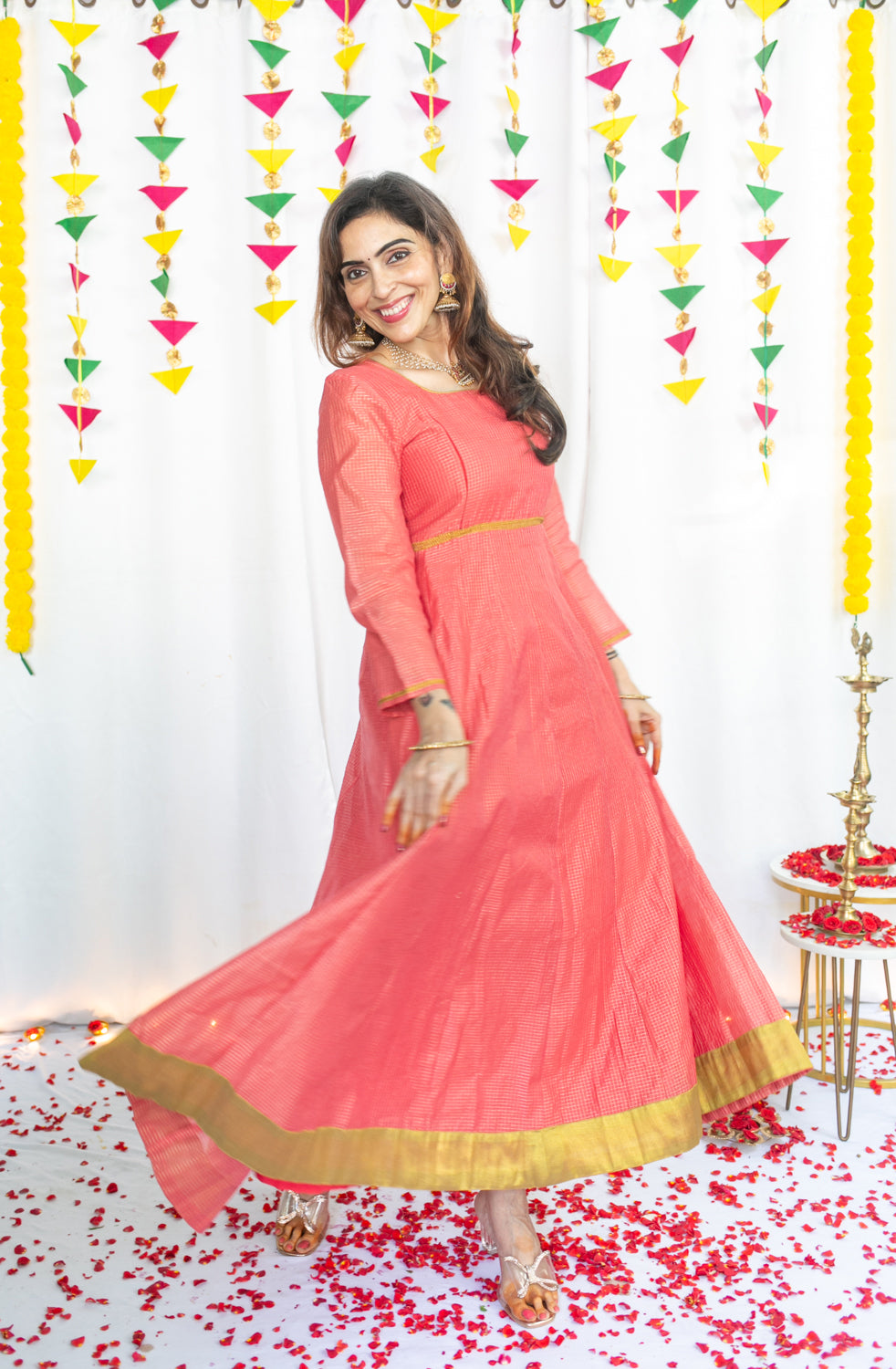 Muthucharam Maternity Feeding Anarkali and Dupatta