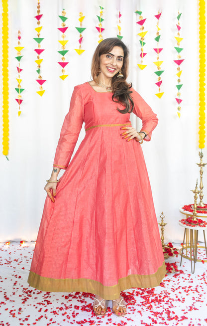 Muthucharam Maternity Feeding Anarkali and Dupatta