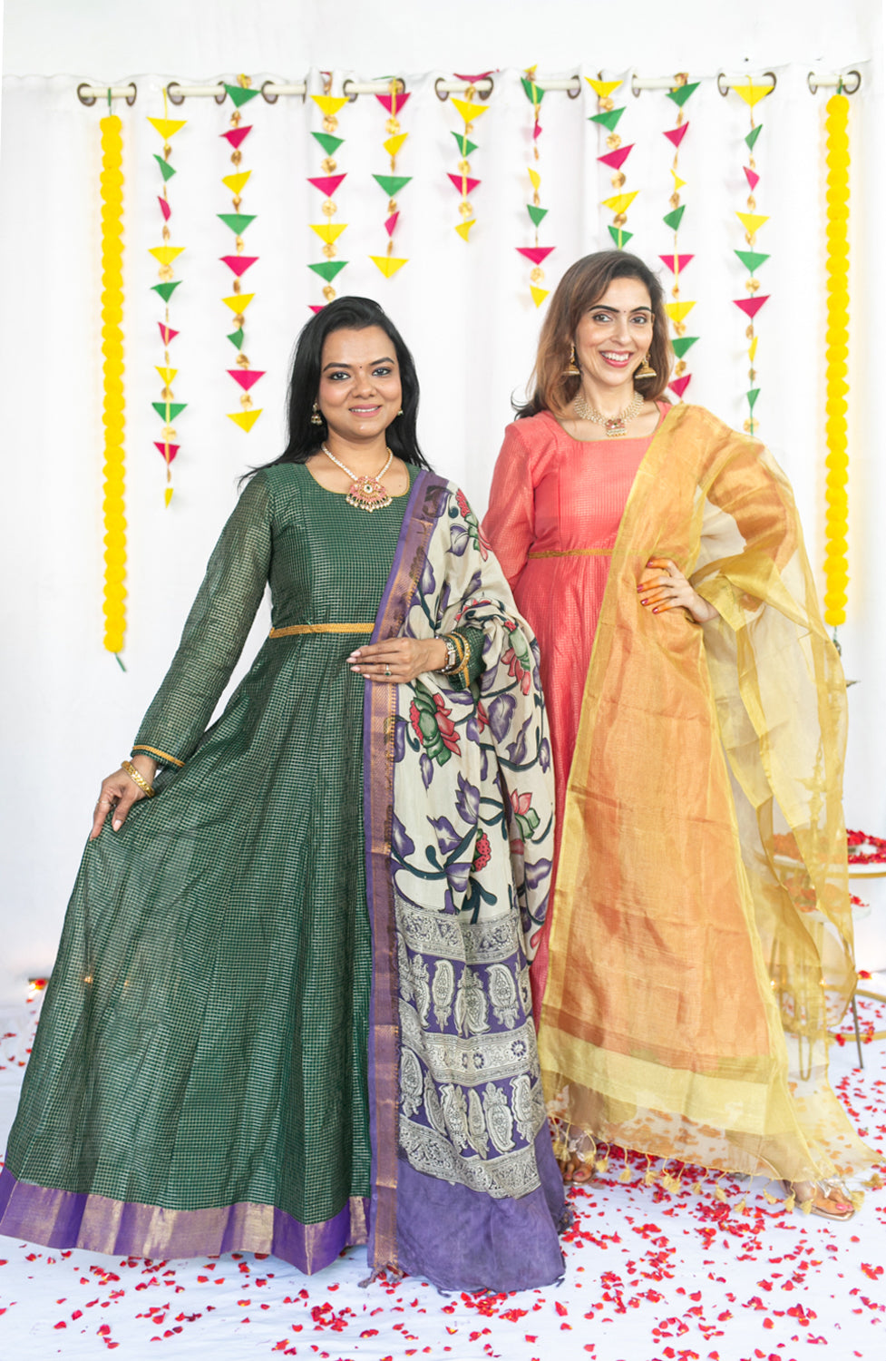 Pachaikili Maternity Feeding Anarkali And Dupatta