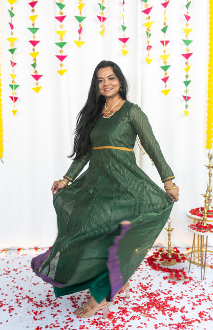 Pachaikili Maternity Feeding Anarkali And Dupatta