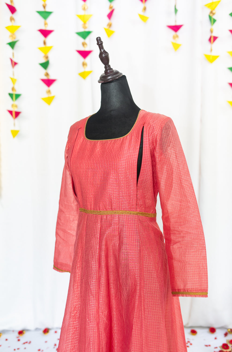 Muthucharam Maternity Feeding Anarkali and Dupatta