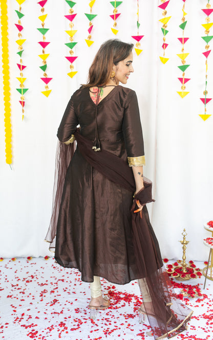 Moongil Maternity Feeding Anarkali Set