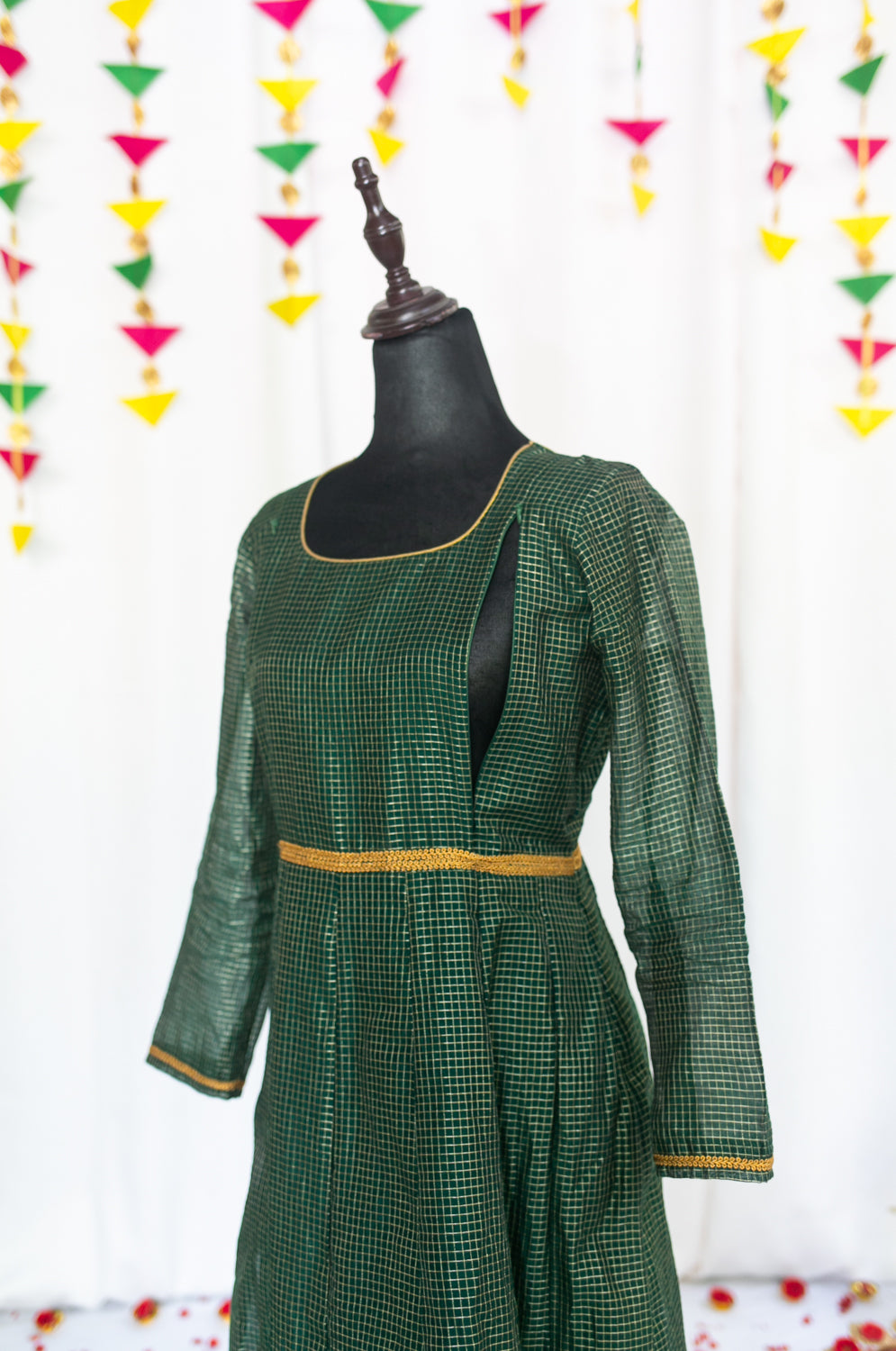 Pachaikili Maternity Feeding Anarkali And Dupatta