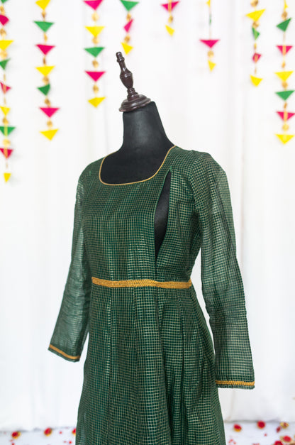 Pachaikili Maternity Feeding Anarkali And Dupatta