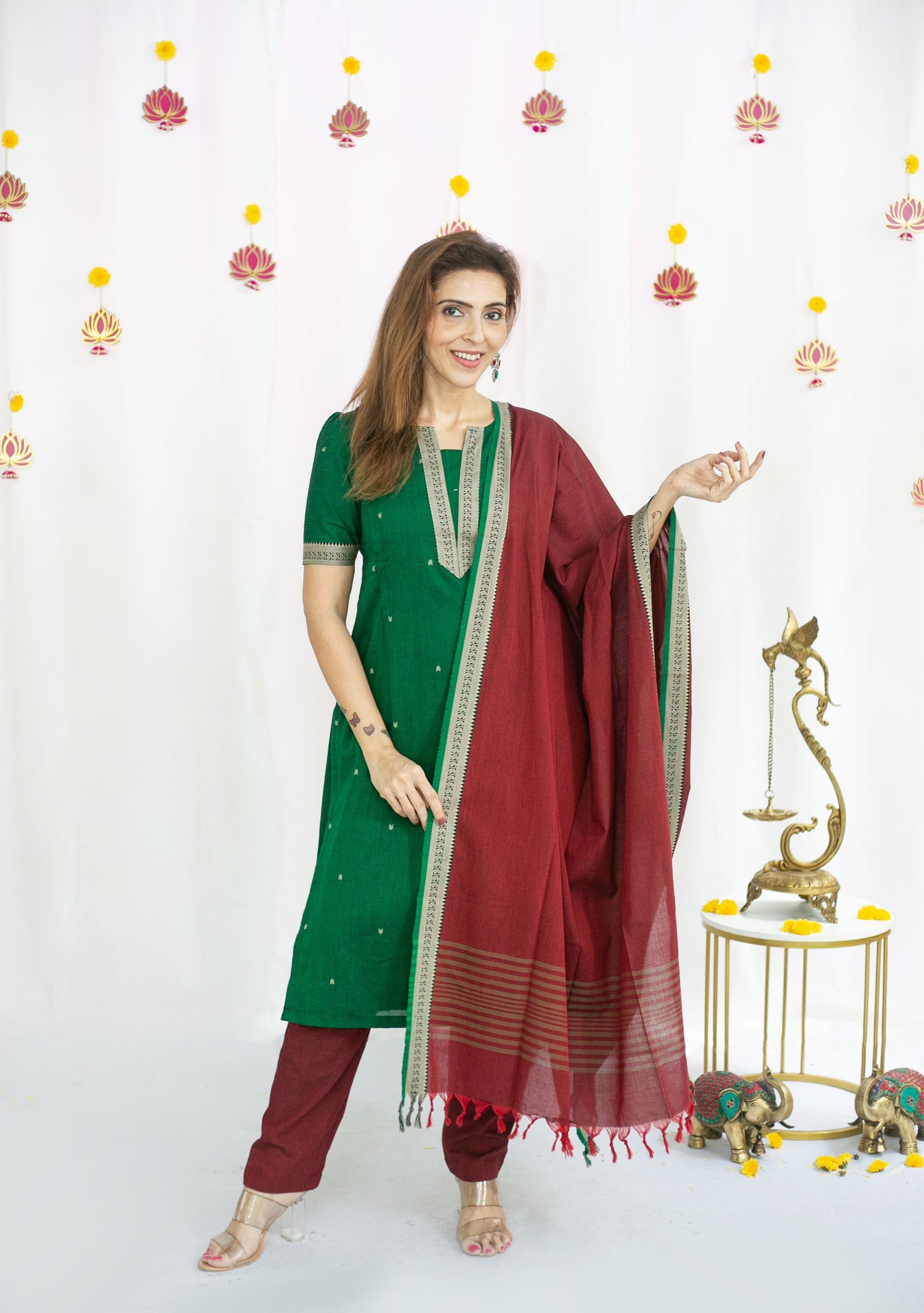 Emerald Gem Maternity Feeding Salwar Kameez