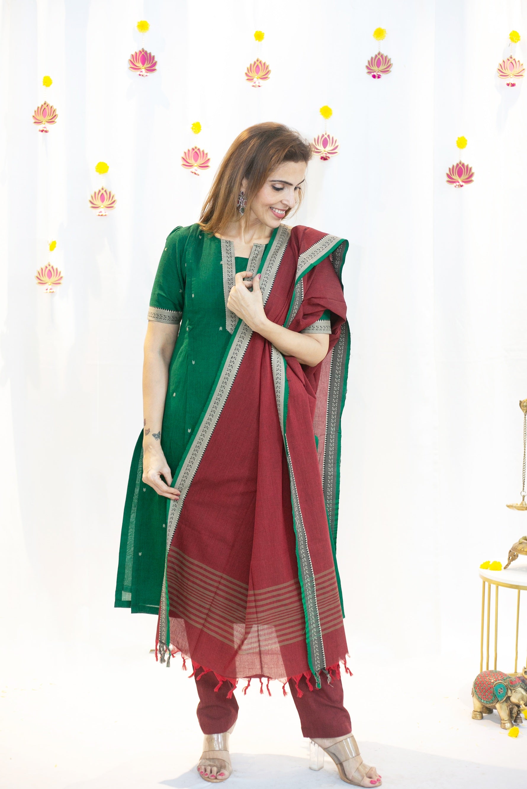 Emerald Gem Maternity Feeding Salwar Kameez