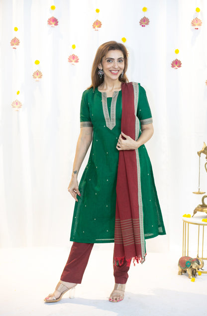 Emerald Gem Maternity Feeding Salwar Kameez