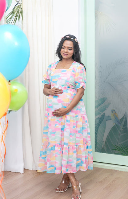 Sweet Heart Maternity Feeding Dress