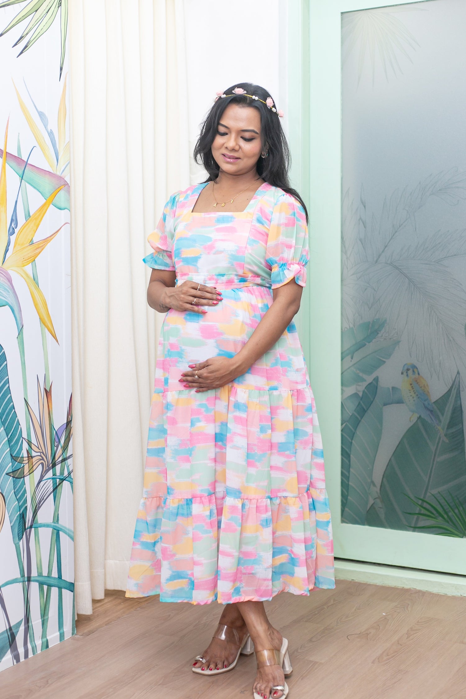 Sweet Heart Maternity Feeding Dress