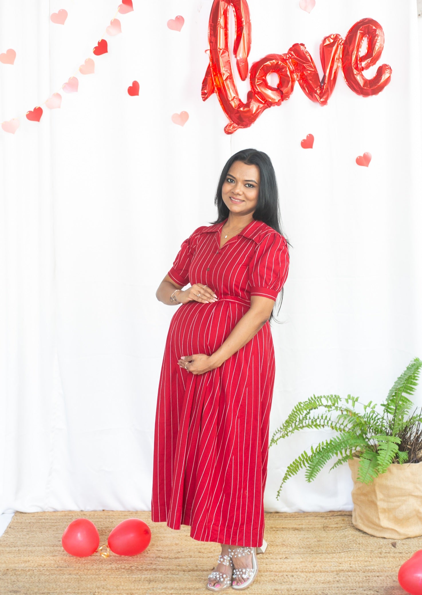 Cherry Maternity Feeding Dress