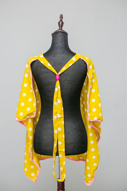 Yellow Polka Feeding Apron