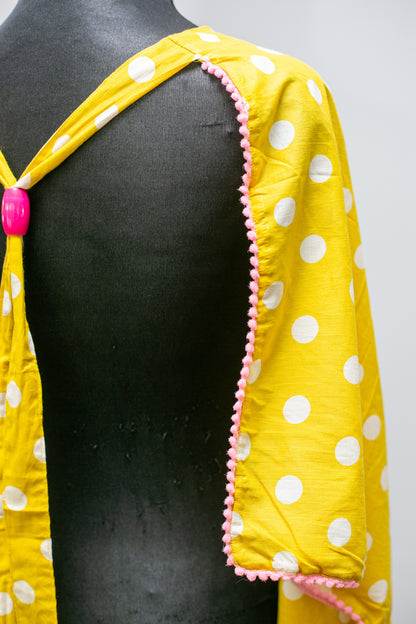 Yellow Polka Feeding Apron