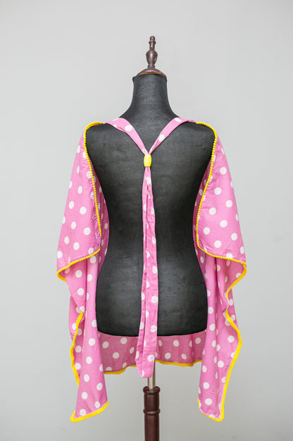 Pink Polka Feeding Apron