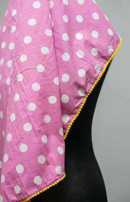 Pink Polka Feeding Apron
