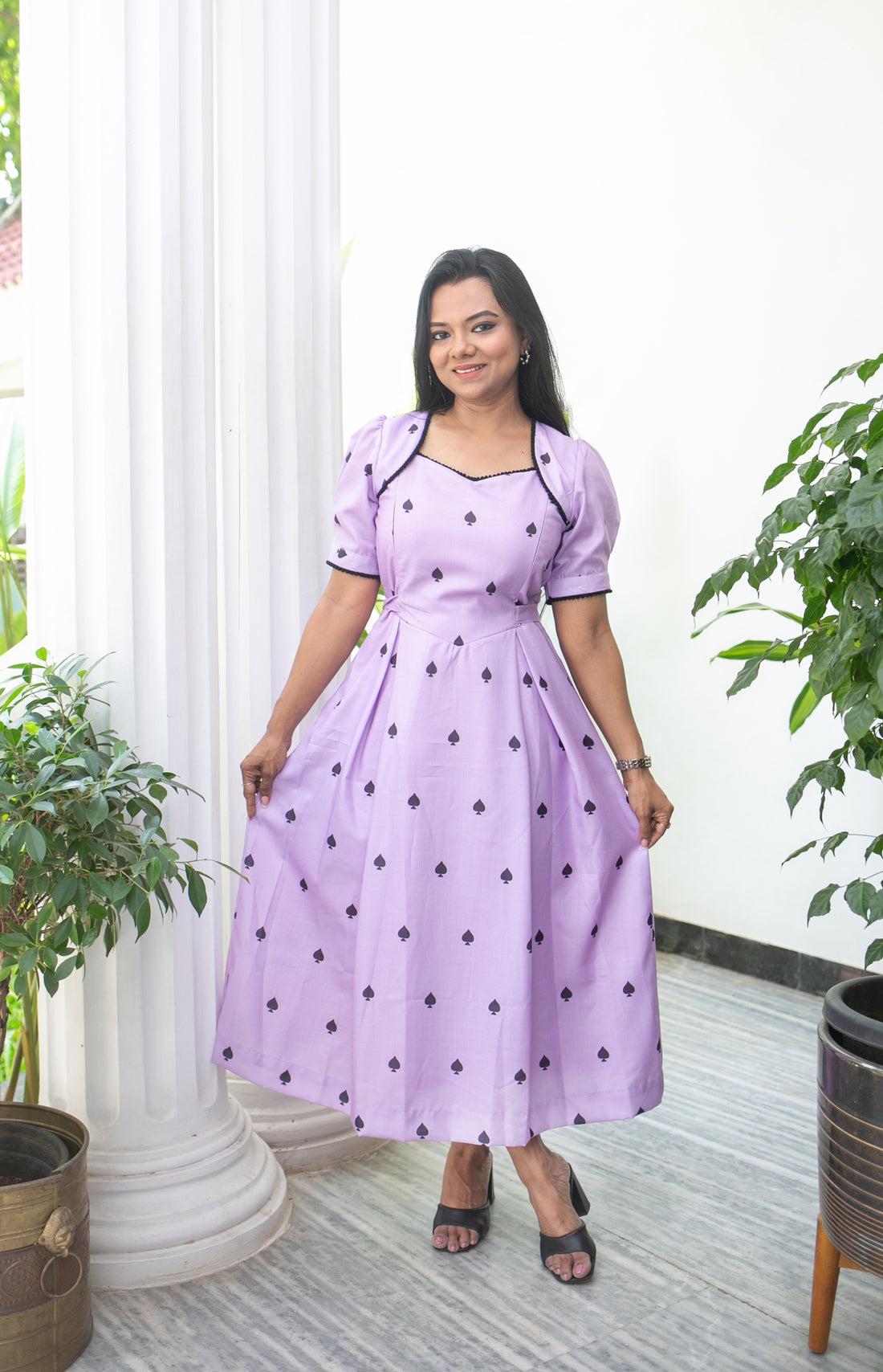 Queen of Spade Maternity Feeding Dress