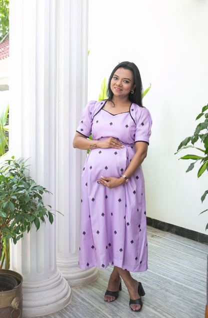 Queen of Spade Maternity Feeding Dress
