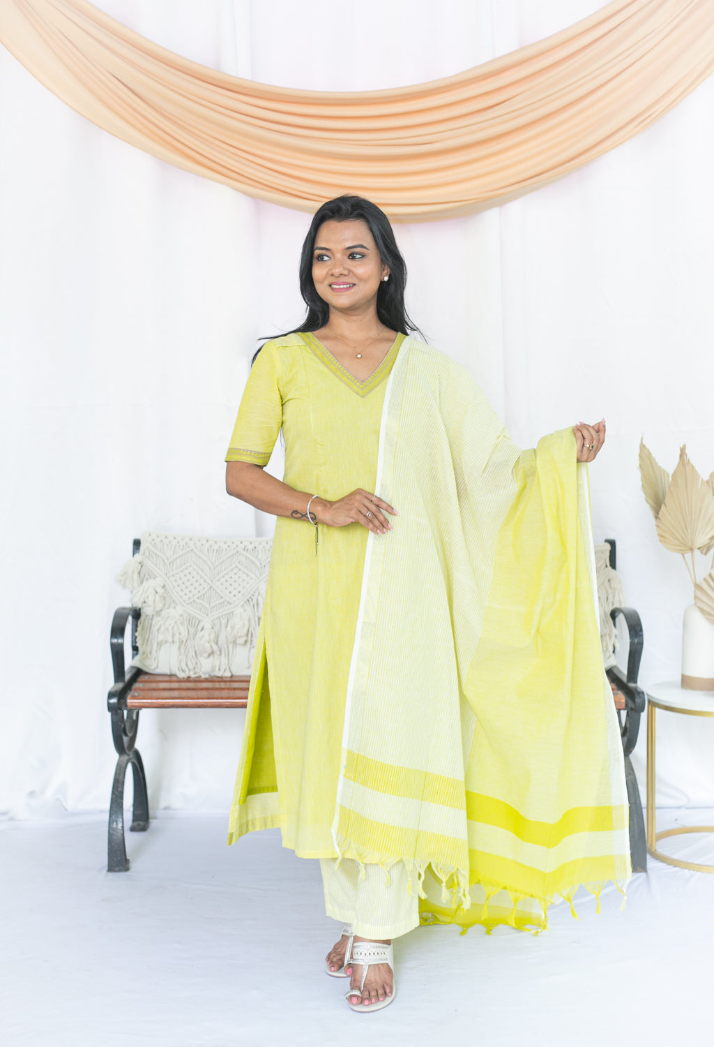 Lemon Ice Maternity Feeding Salwar