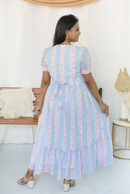 British Rose Maternity Feeding Dress