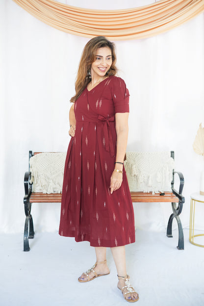 Garnet Maternity Feeding Dress