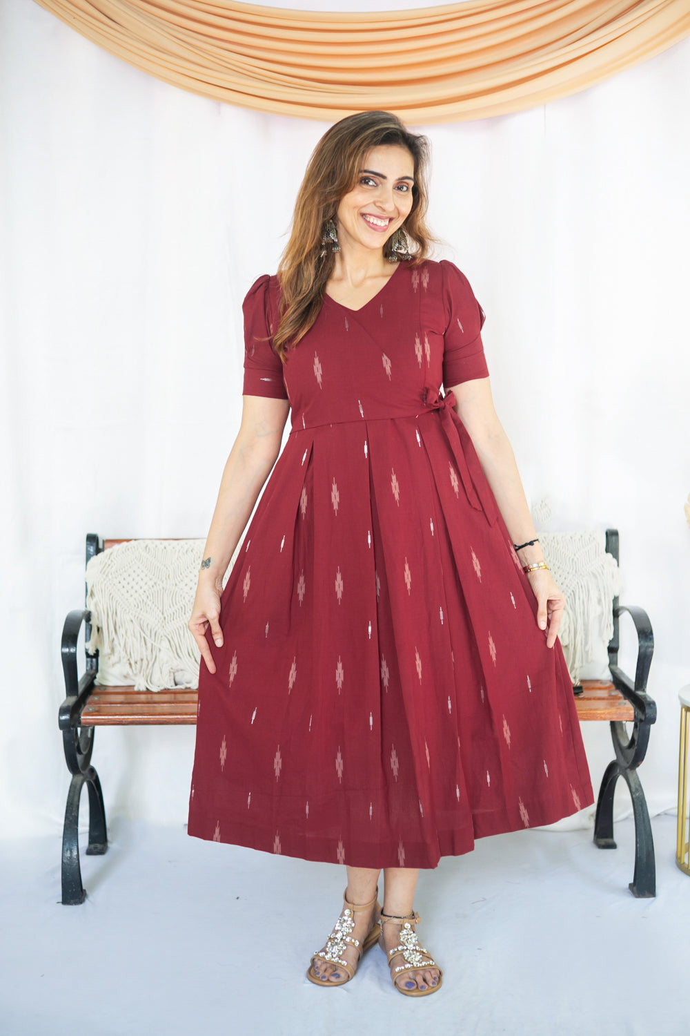Garnet Maternity Feeding Dress
