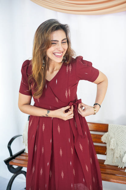 Garnet Maternity Feeding Dress