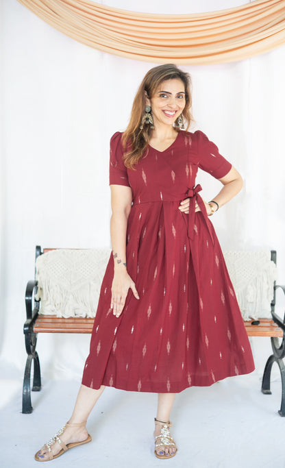 Garnet Maternity Feeding Dress