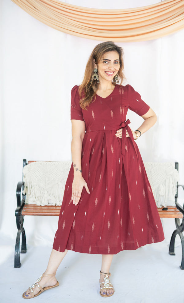 Garnet Maternity Feeding Dress