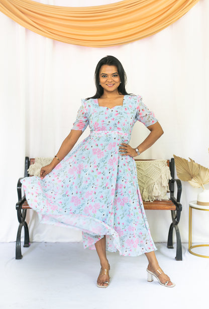 Sky is the Limit Maternity Feeding Dress