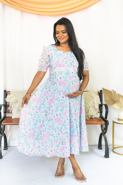 Sky is the Limit Maternity Feeding Dress