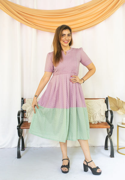 Purple Kiss Maternity feeding dress