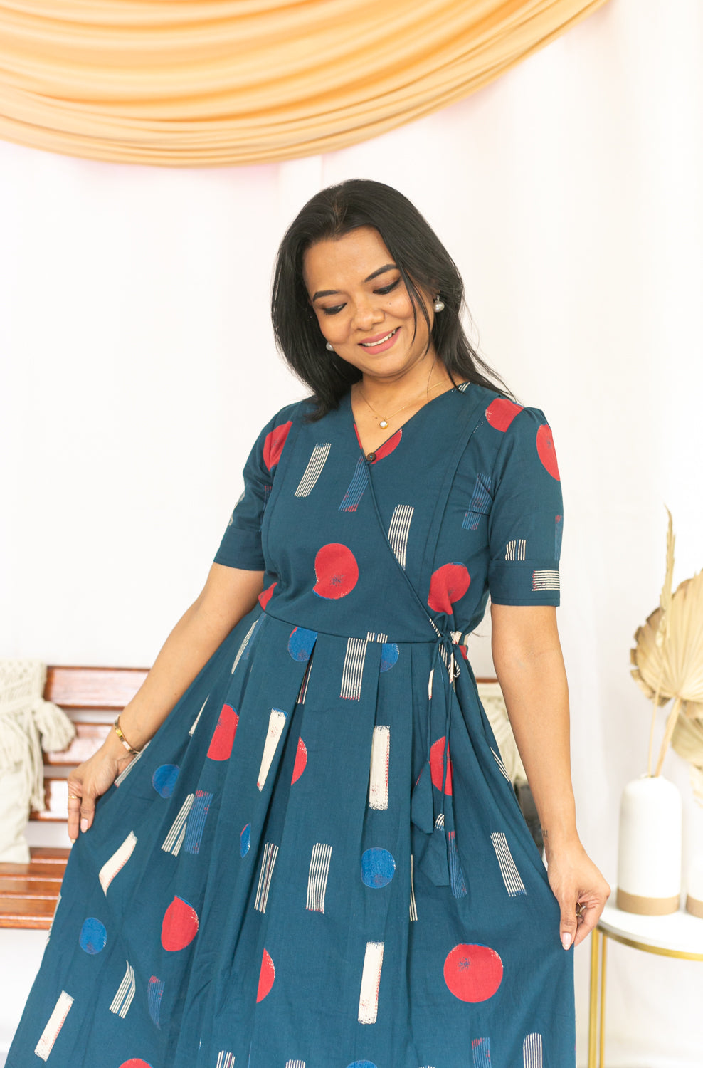 Get Spotted Maternity Feeding dress