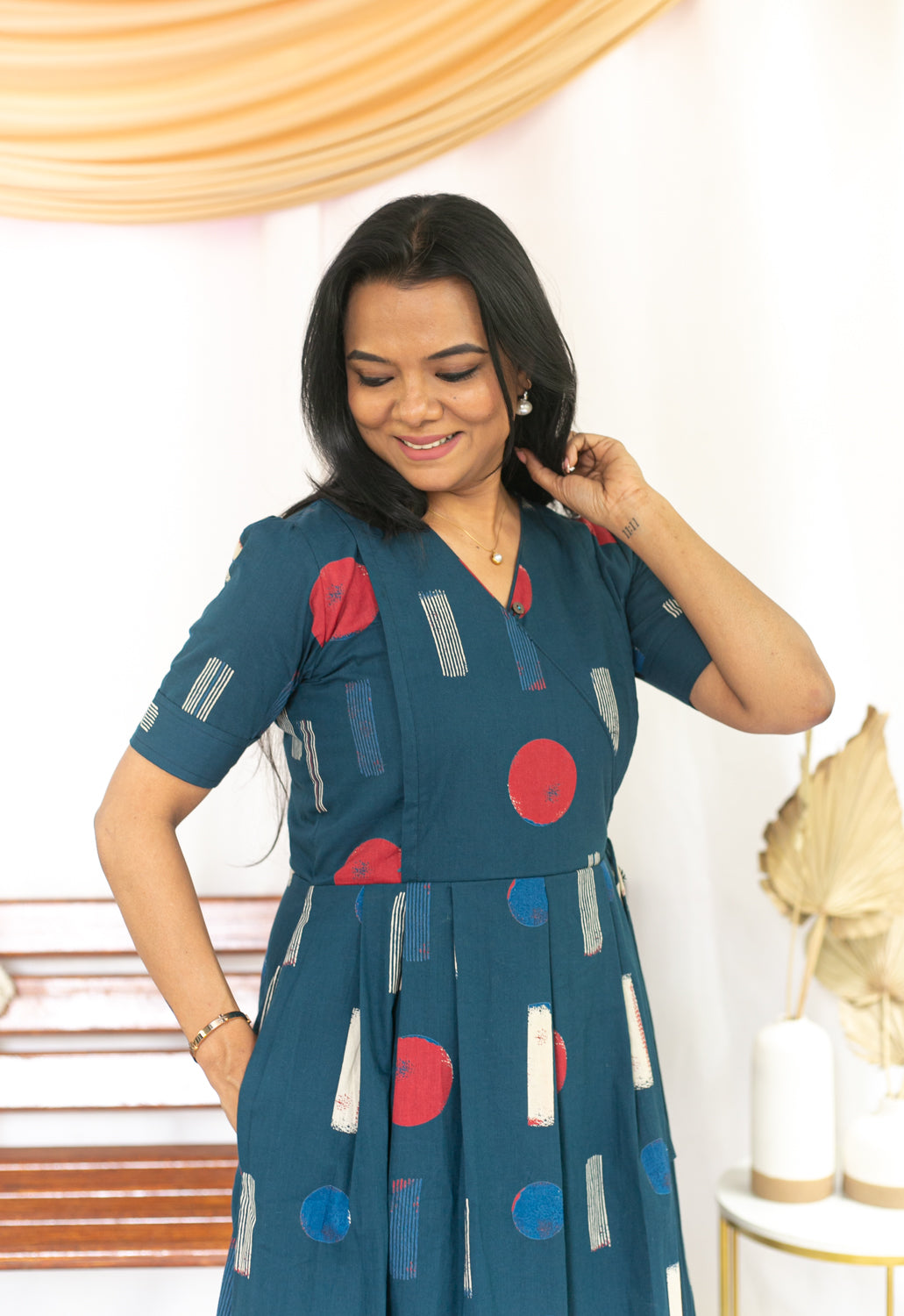 Get Spotted Maternity Feeding dress