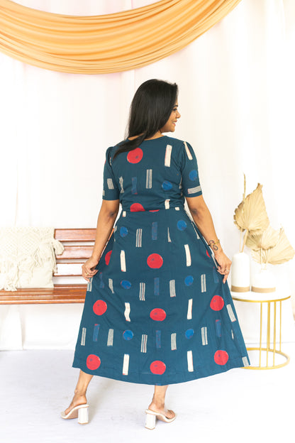 Get Spotted Maternity Feeding dress