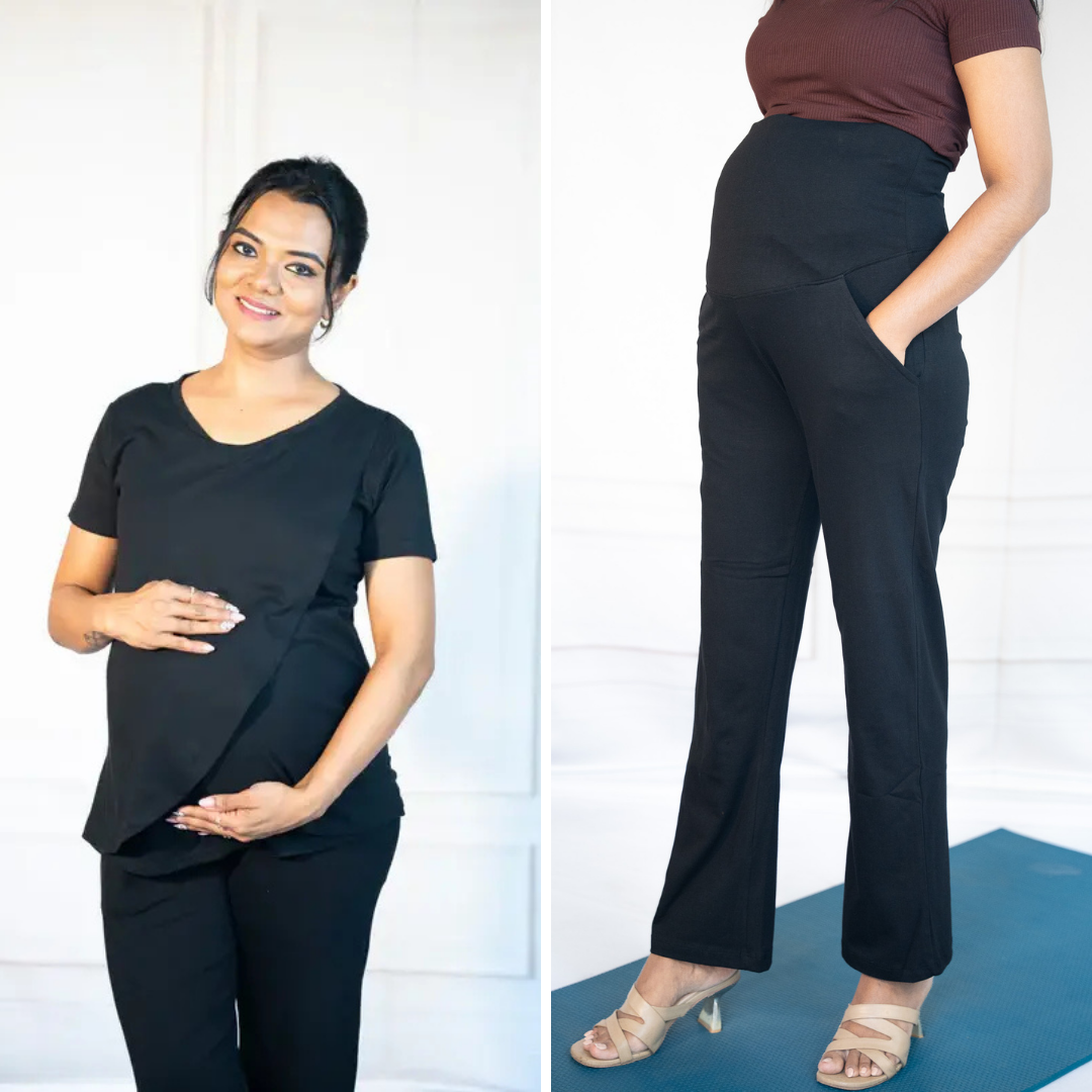 Zipless Feeding T-Shirt &amp; Active Me Staright Pant