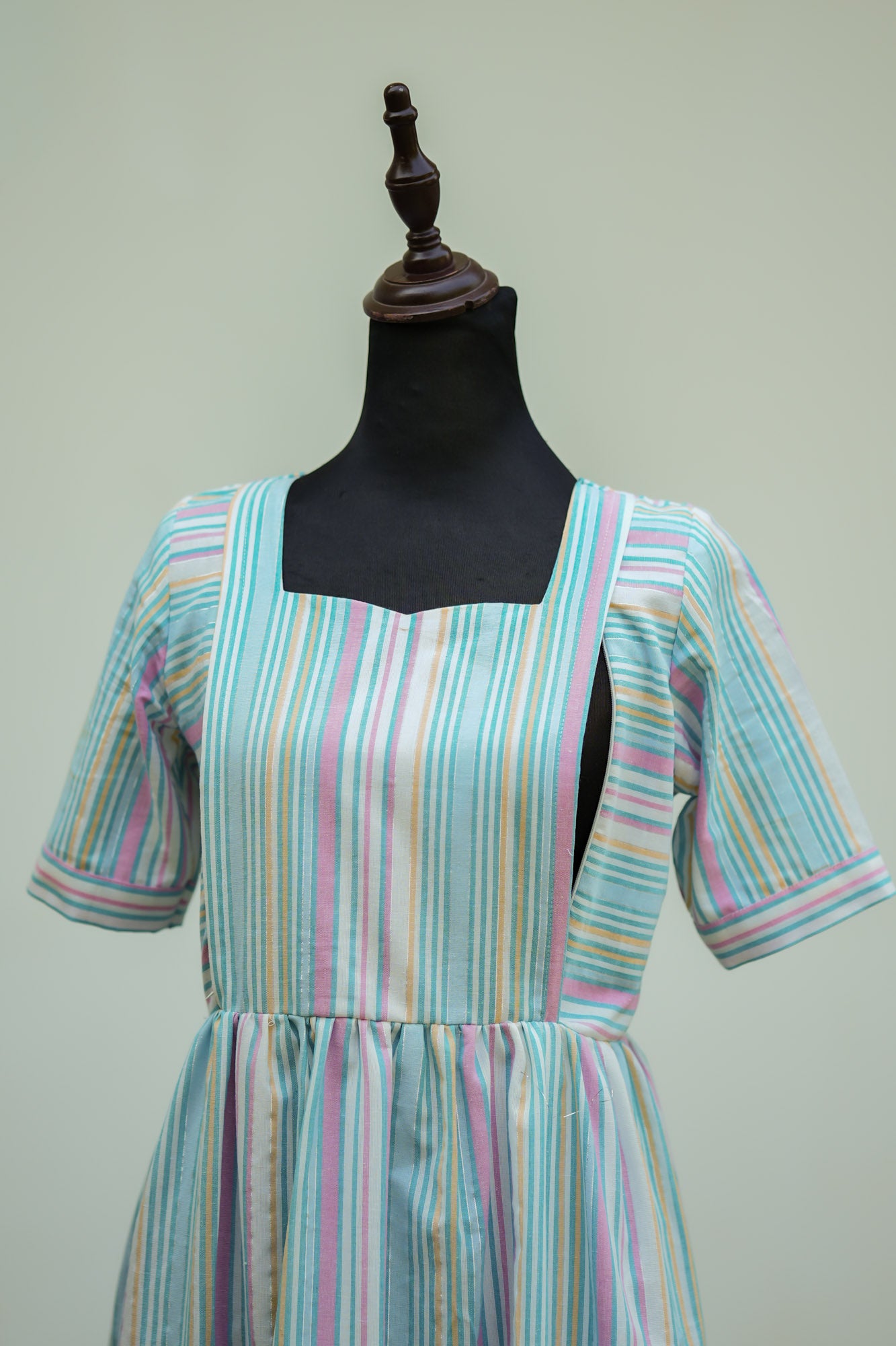 Blue Sprinkles Maternity Feeding Dress