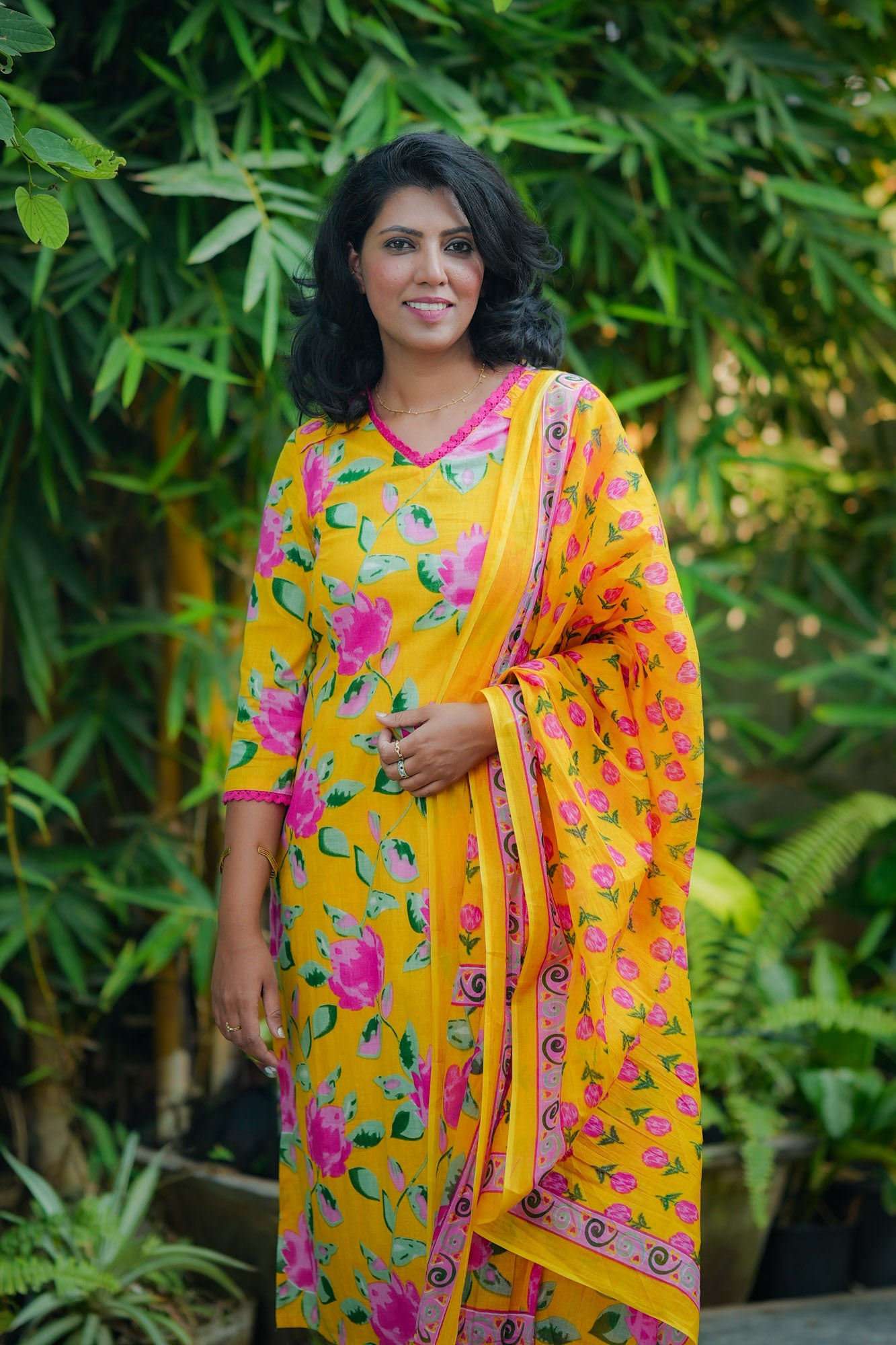 Yellow Dream Maternity Feeding Salwar Set