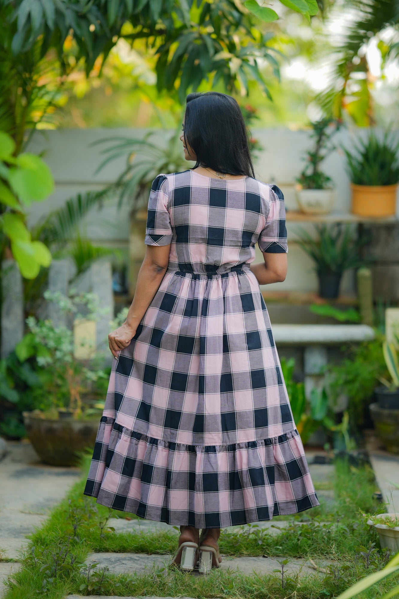 Check me pink maternity Feeding Dress