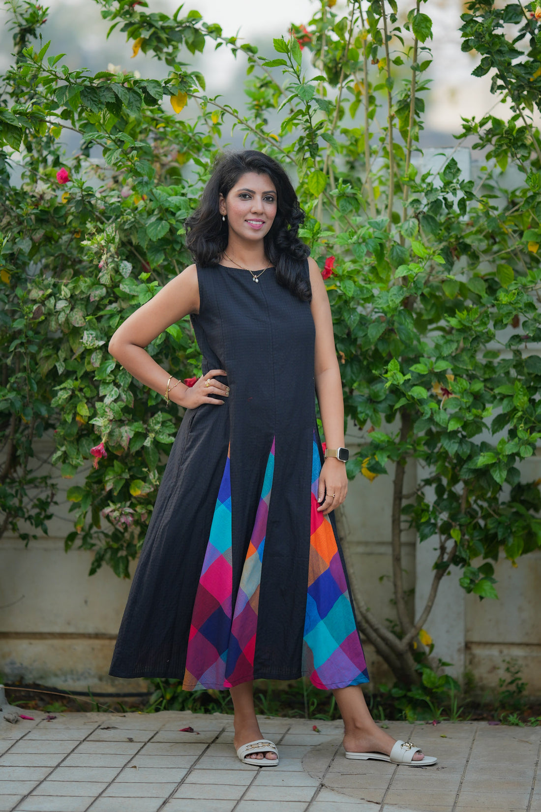 Madras Flair Anarkali Dress (Non Maternity)