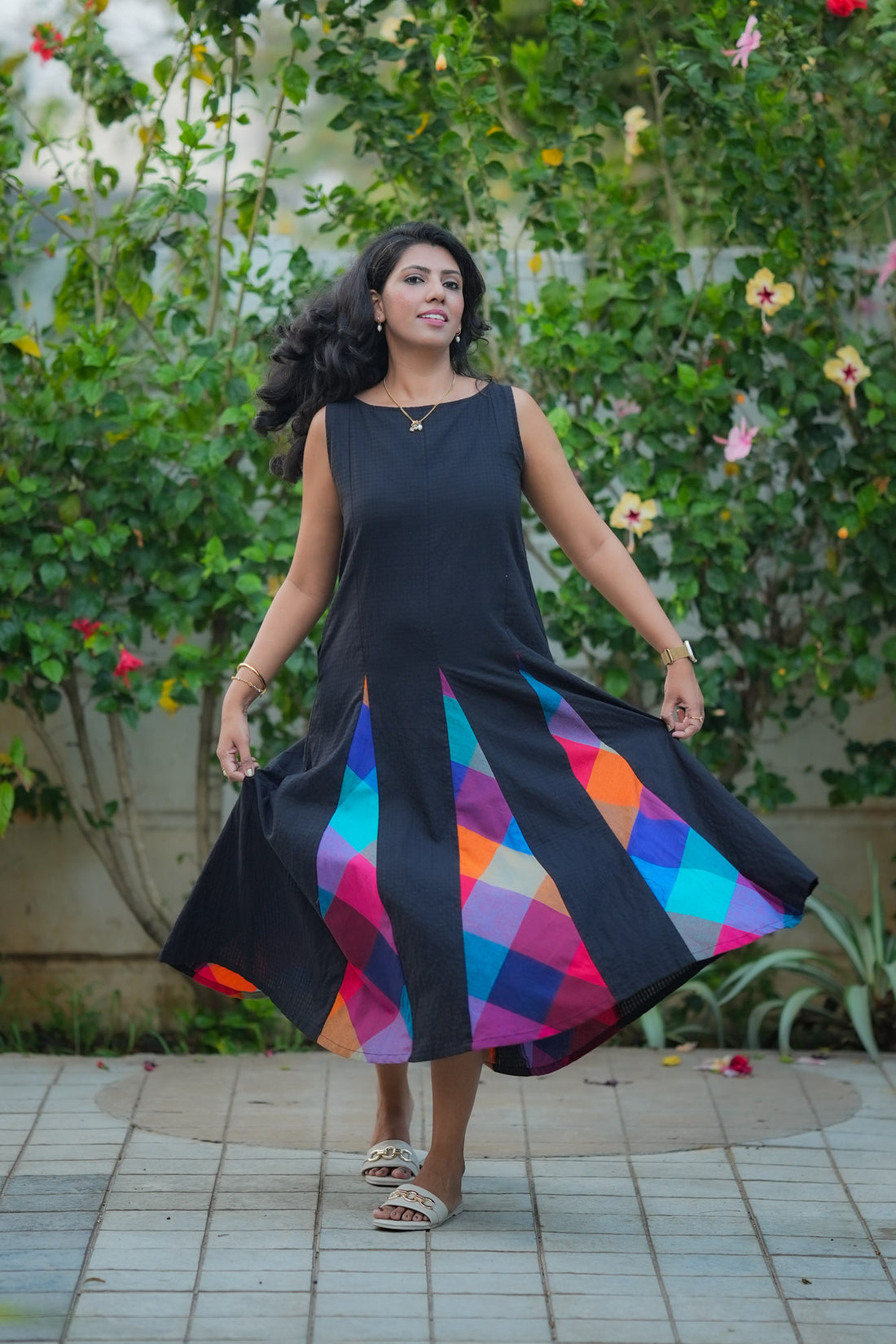 Madras Flair Anarkali Dress (Non Maternity)