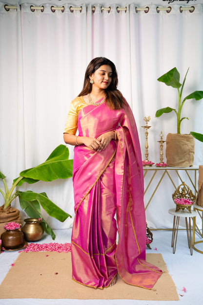 Diya - Pink Sapphire Saree - Without blouse