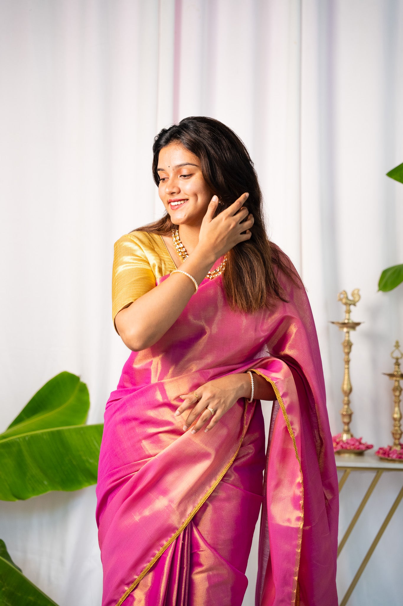 Diya - Pink Sapphire Saree - Without blouse