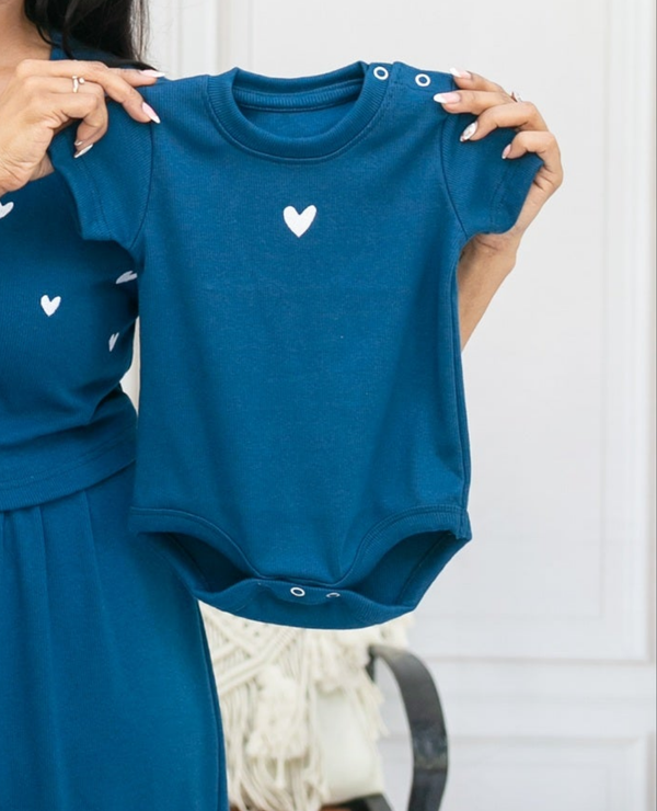 Baby Onesie Blue snuggle