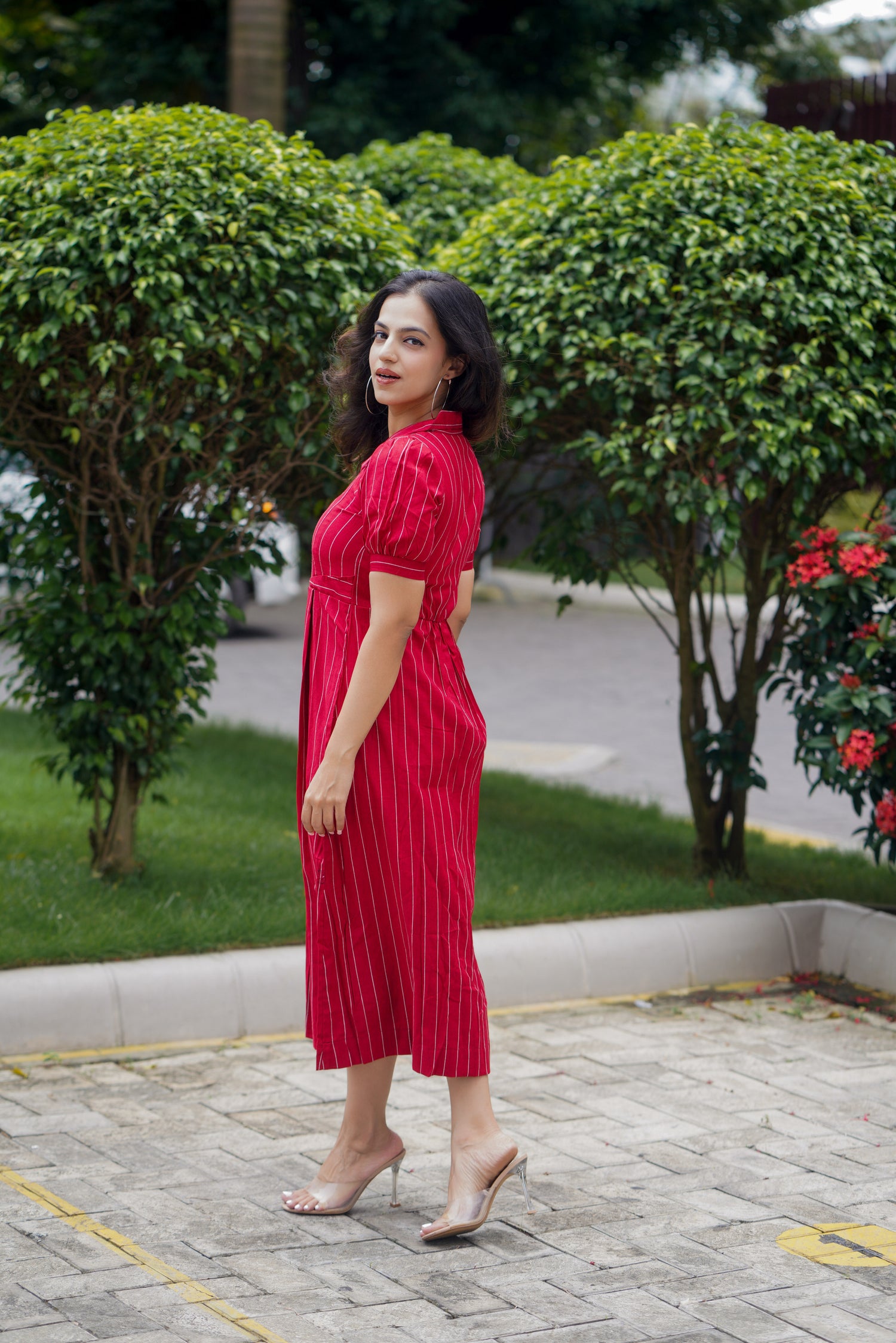 Cherry Maternity Feeding Dress