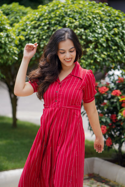 Cherry Maternity Feeding Dress