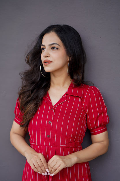 Cherry Maternity Feeding Dress