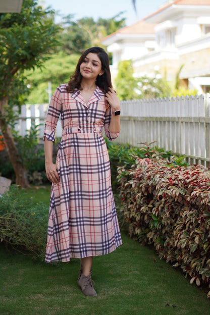 Mocha Maternity Feeding Dress