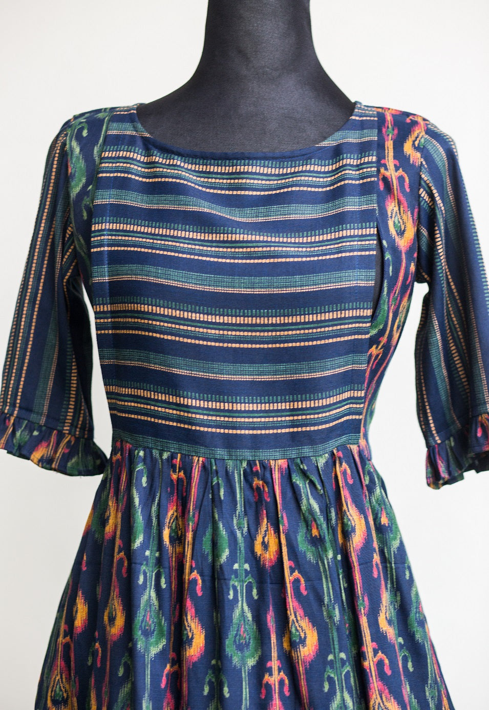 Peacock Flair Maternity Feeding Frock