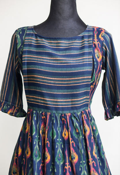 Peacock Flair Maternity Feeding Frock