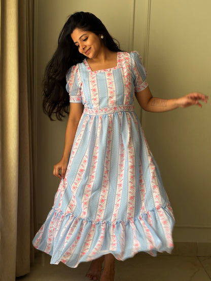 British Rose Maternity Feeding Dress