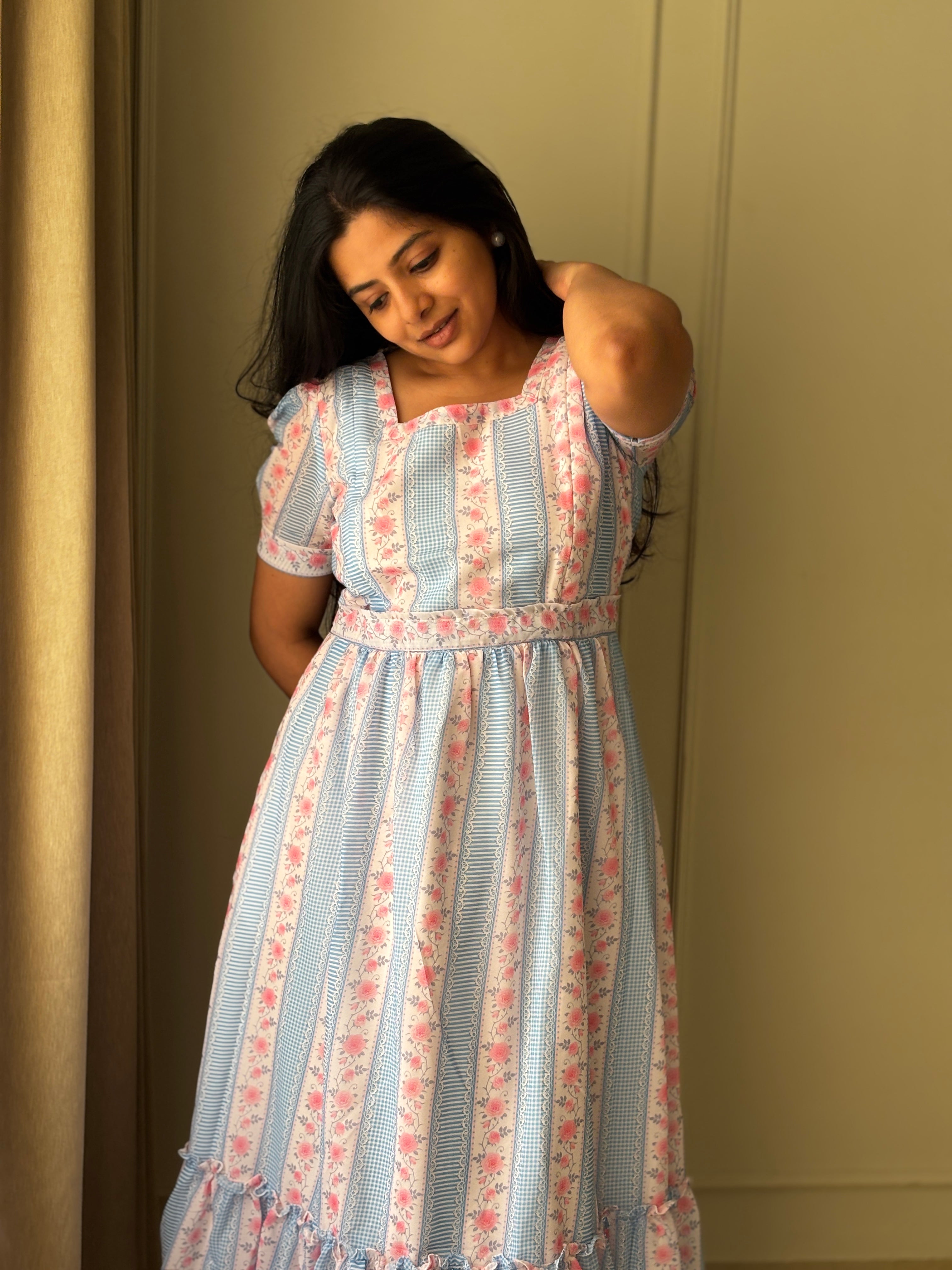 British Rose Maternity Feeding Dress